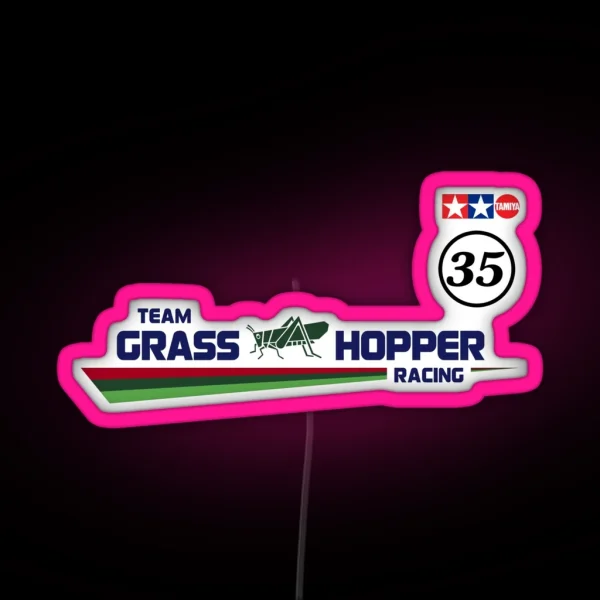 Team Grass Hopper Racing RGB Neon Sign