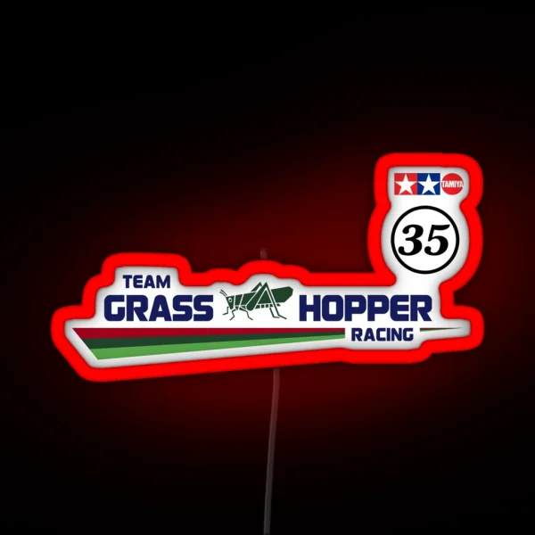 Team Grass Hopper Racing RGB Neon Sign