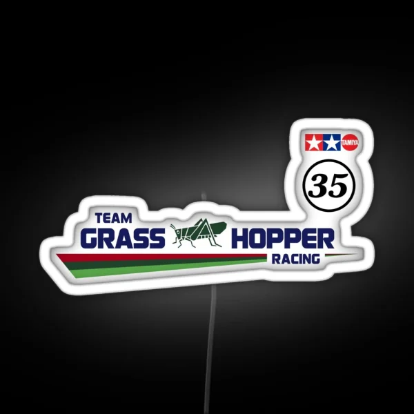 Team Grass Hopper Racing RGB Neon Sign