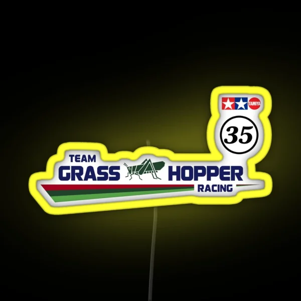 Team Grass Hopper Racing RGB Neon Sign