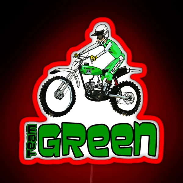 Team Green RGB Neon Sign
