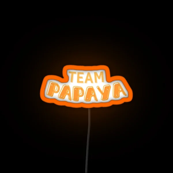 Team Papaya Mclaren Racing Led RGB Neon Sign