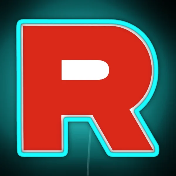 Team Rocket Logo RGB Neon Sign