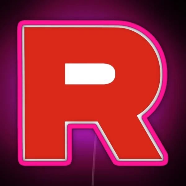 Team Rocket Logo RGB Neon Sign