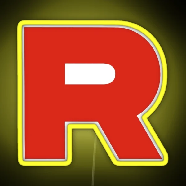 Team Rocket Logo RGB Neon Sign