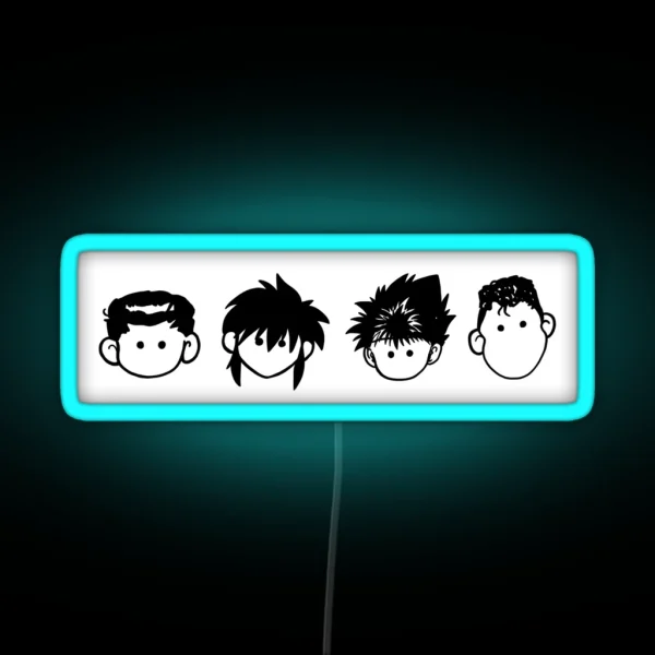 Team Urameshi Doodles RGB Neon Sign