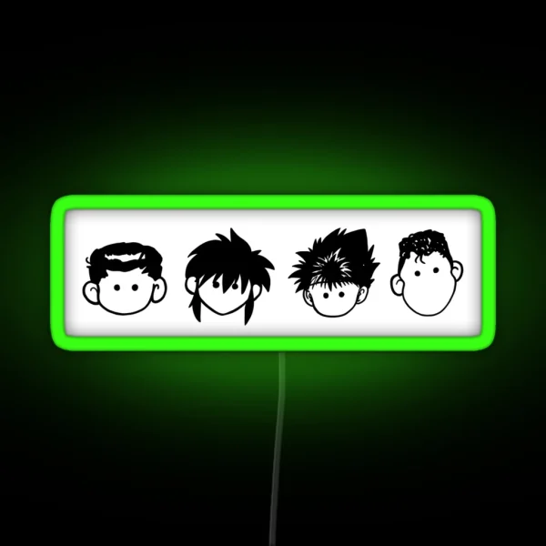 Team Urameshi Doodles RGB Neon Sign