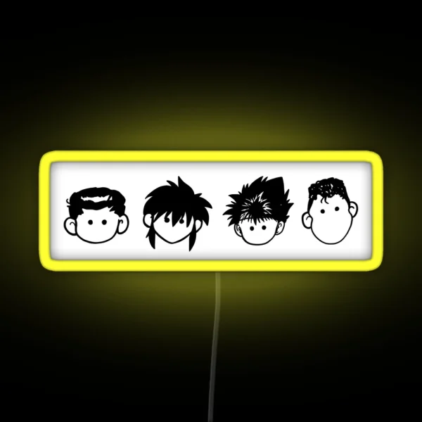 Team Urameshi Doodles RGB Neon Sign