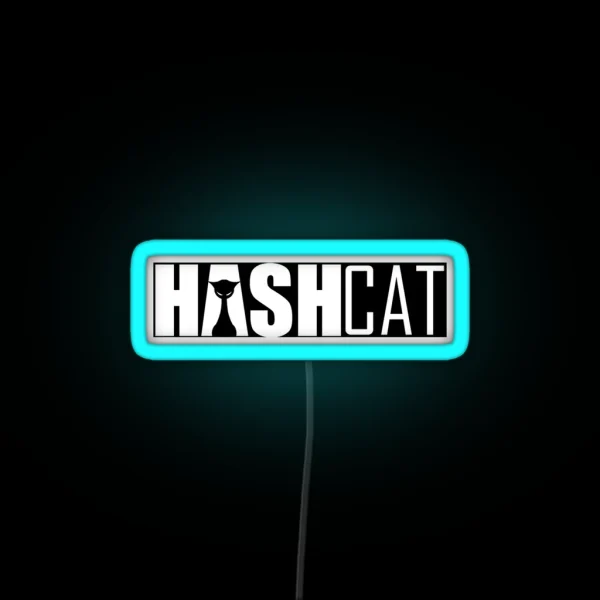 Tech Hashcat Logo RGB Neon Sign