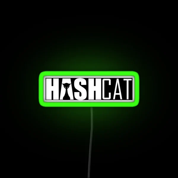 Tech Hashcat Logo RGB Neon Sign