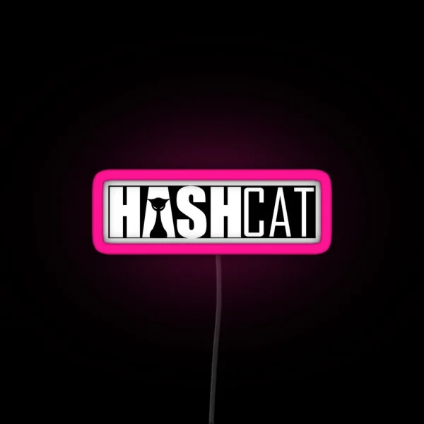 Tech Hashcat Logo RGB Neon Sign