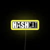 Logo of Hashcat, a password cracking tool in neon yellow and RGB colors.
