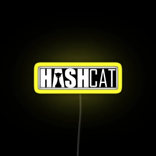 Tech Hashcat Logo RGB Neon Sign