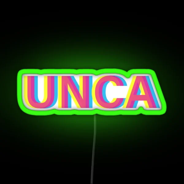 Technicolor Unca RGB Neon Sign