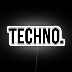 Techno RGB Neon Sign