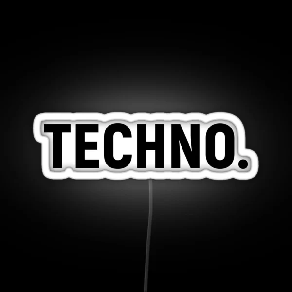 Techno RGB Neon Sign