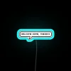 Technoblade's RGB neon sign with a warm welcome message