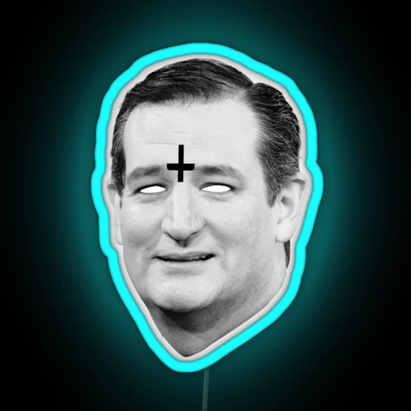 Ted Cruz 666 Merch RGB Neon Sign