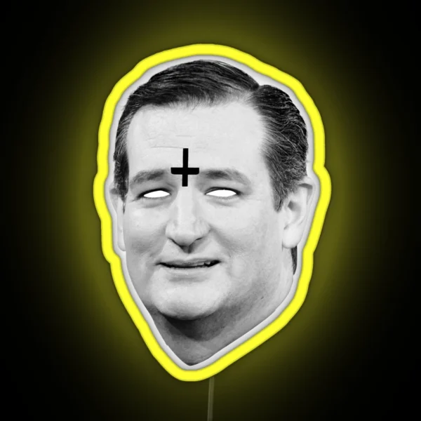 Ted Cruz 666 Merch RGB Neon Sign
