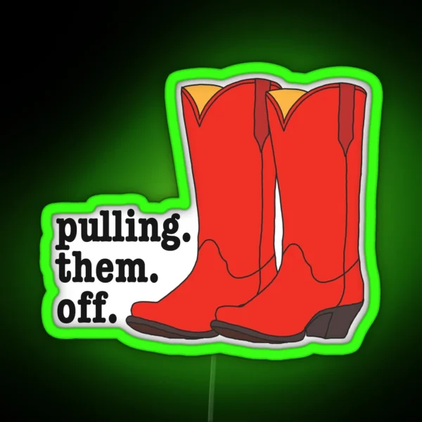 Ted S Cowboy Boots From How I Met Your Mother RGB Neon Sign
