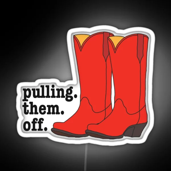 Ted S Cowboy Boots From How I Met Your Mother RGB Neon Sign