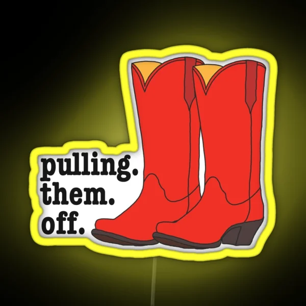 Ted S Cowboy Boots From How I Met Your Mother RGB Neon Sign