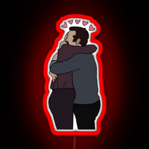Tedbecca Hug RGB Neon Sign