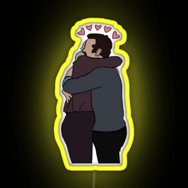 Tedbecca Hug RGB Neon Sign