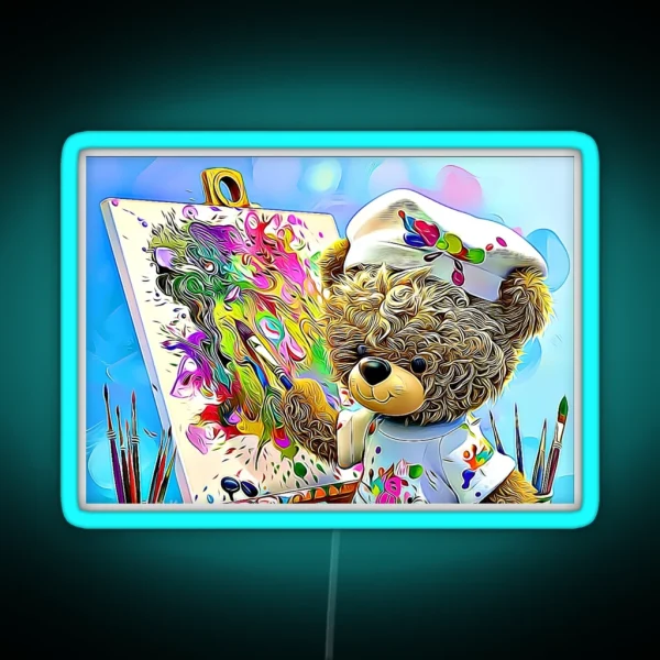 Teddy Colorful RGB Neon Sign