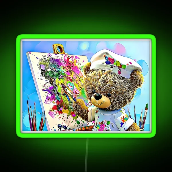 Teddy Colorful RGB Neon Sign