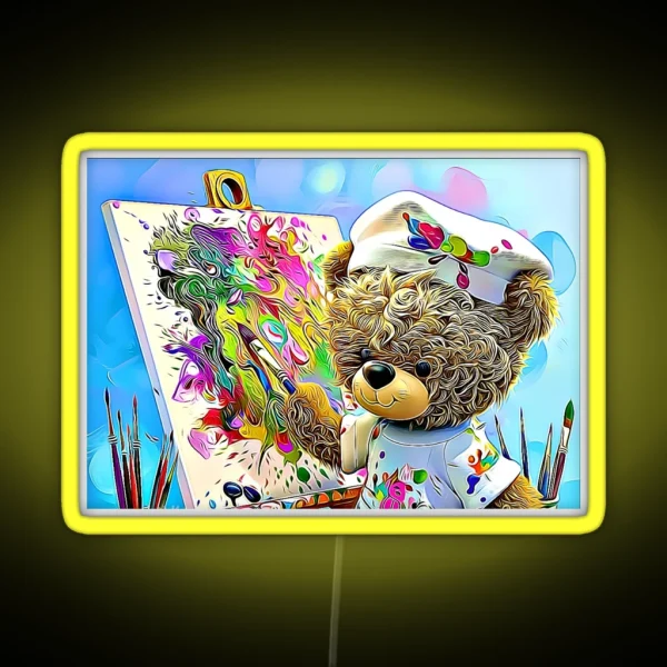 Teddy Colorful RGB Neon Sign
