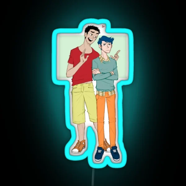 Teen Shin Chan Andamp Kazama RGB Neon Sign