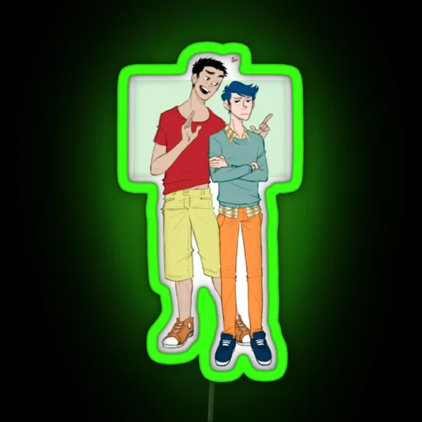 Teen Shin Chan Andamp Kazama RGB Neon Sign