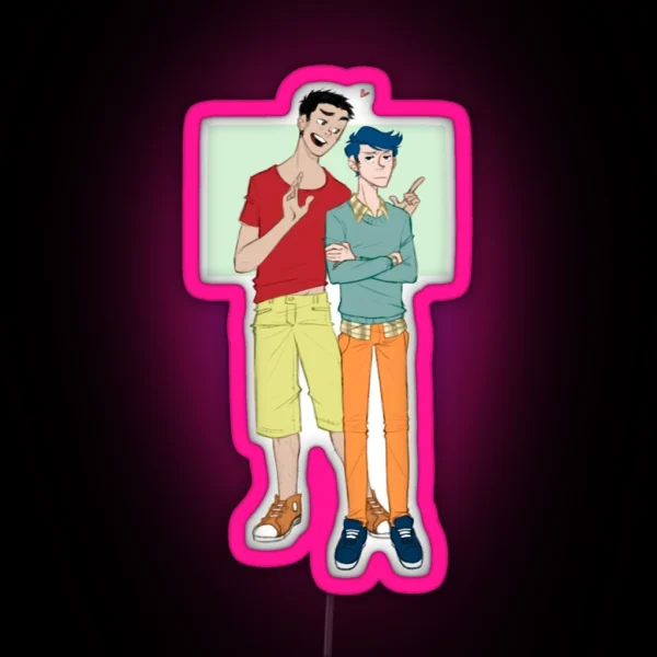 Teen Shin Chan Andamp Kazama RGB Neon Sign