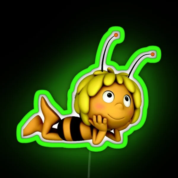 Television Series Flip Maya The Bee And Her Best Friend Having Great Adventures RGB Neon Sign