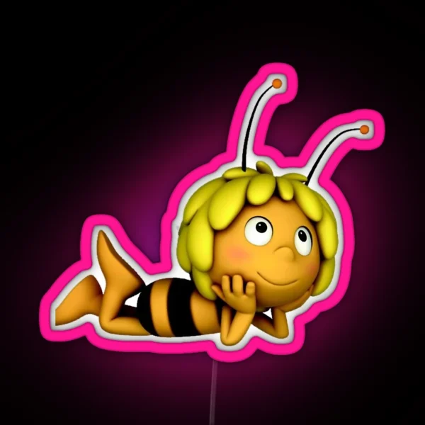 Television Series Flip Maya The Bee And Her Best Friend Having Great Adventures RGB Neon Sign