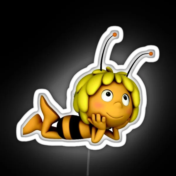 Television Series Flip Maya The Bee And Her Best Friend Having Great Adventures RGB Neon Sign