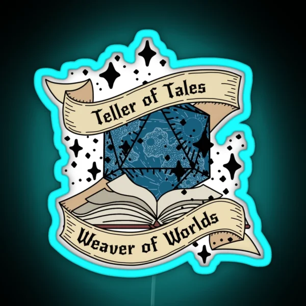 Teller Of Tales Dungeon Master RGB Neon Sign