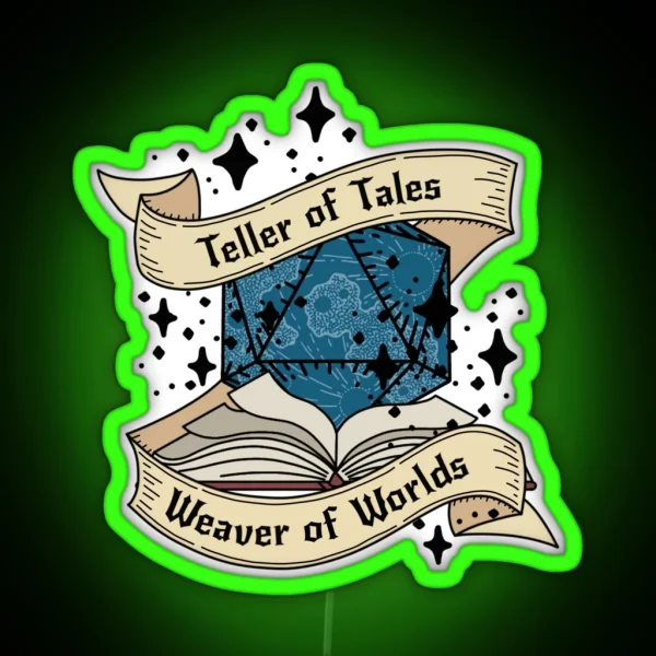 Teller Of Tales Dungeon Master RGB Neon Sign
