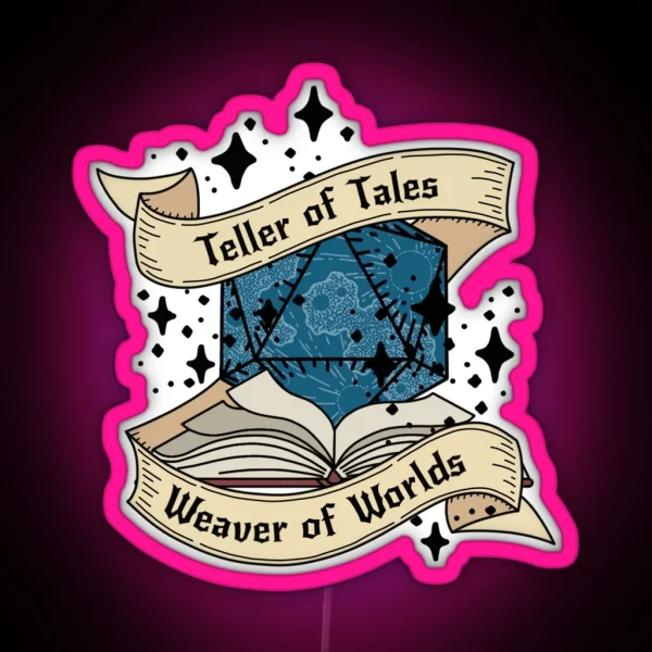 Teller Of Tales Dungeon Master RGB Neon Sign