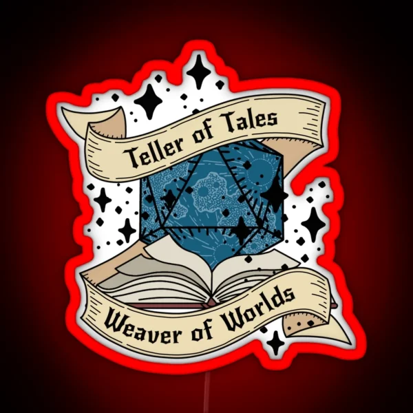 Teller Of Tales Dungeon Master RGB Neon Sign
