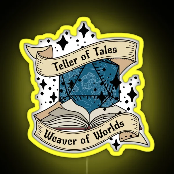 Teller Of Tales Dungeon Master RGB Neon Sign