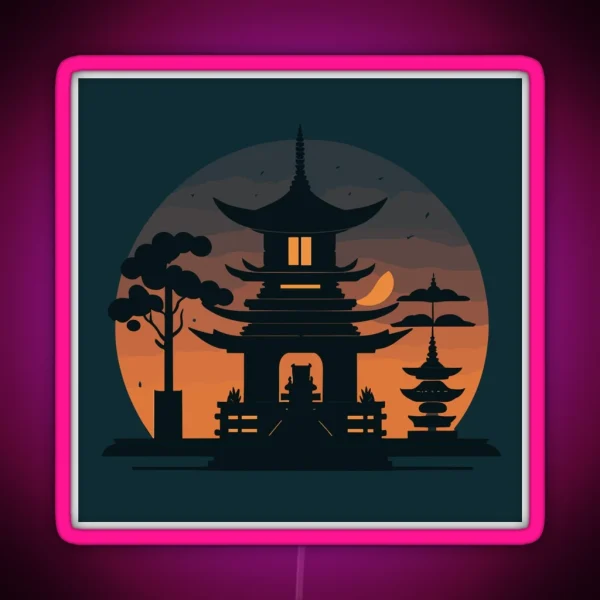TEMPLE RGB Neon Sign