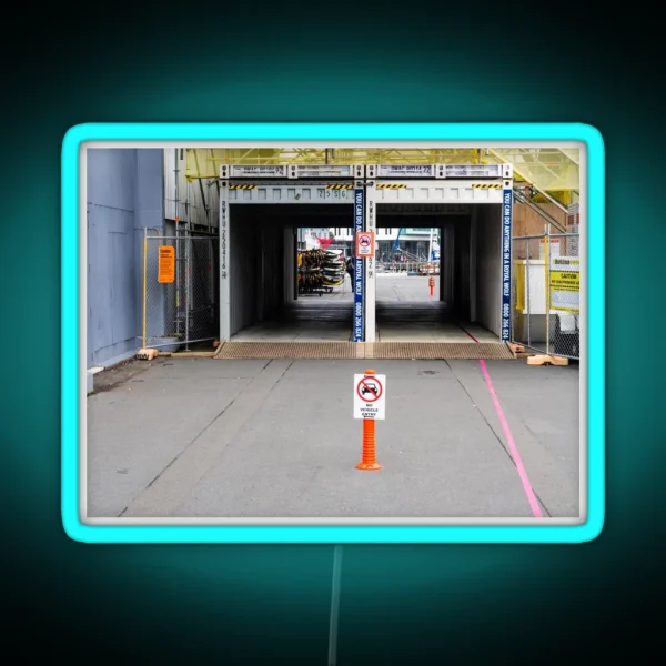 Temporary Walkway RGB Neon Sign