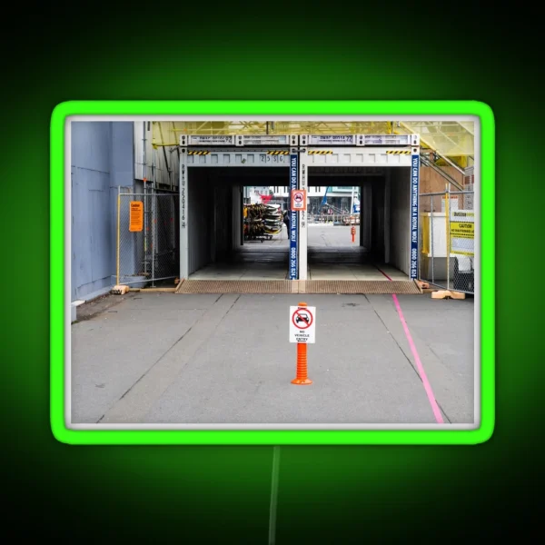 Temporary Walkway RGB Neon Sign