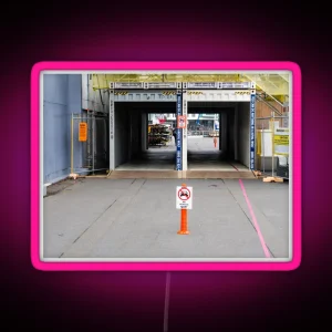 Temporary Walkway RGB Neon Sign