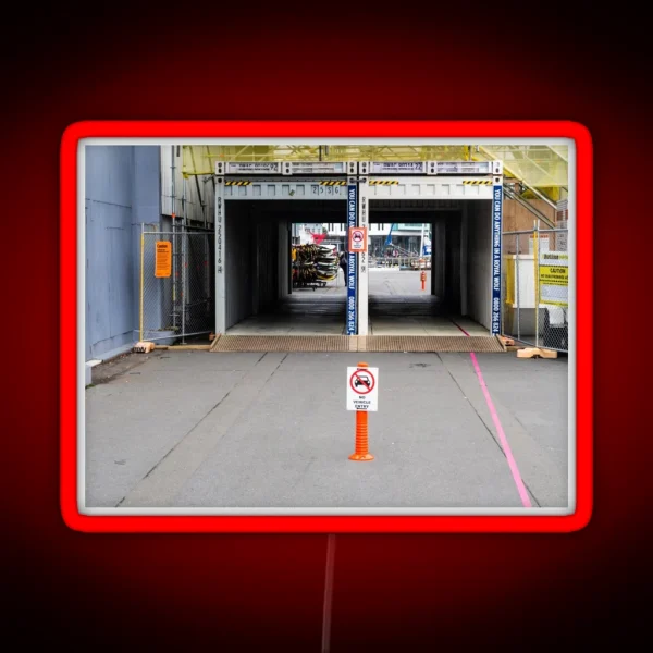 Temporary Walkway RGB Neon Sign