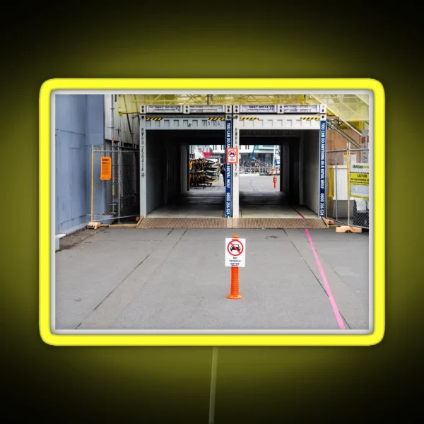 Temporary Walkway RGB Neon Sign