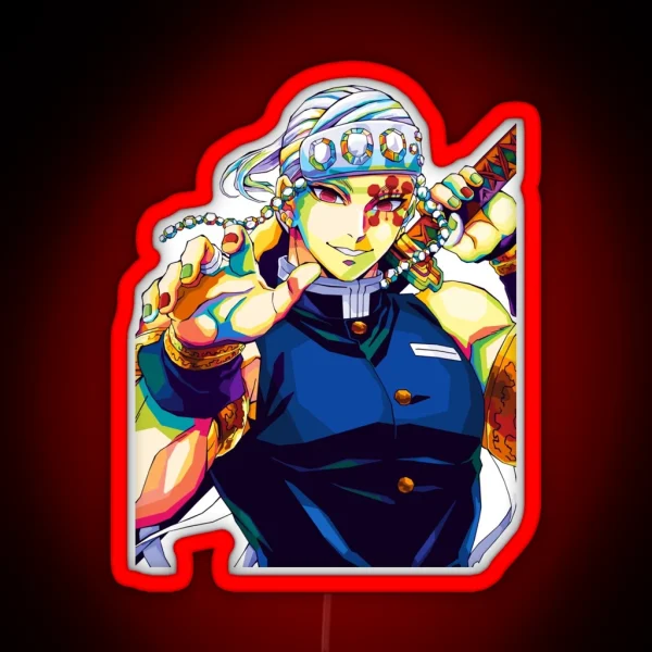 Tengen Uzui Demon Slayer RGB Neon Sign