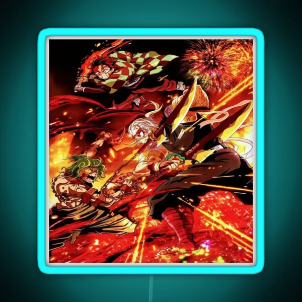 Tengen Uzui Kimetsu No Yaiba Wiki RGB Neon Sign